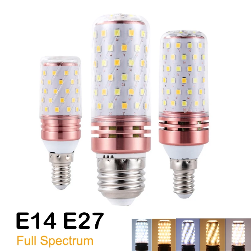 

Household Lighting Color Lamp Small Spectrum Dimming Bulb Corn Energy-saving Lamp Screw Three Super Bright Full