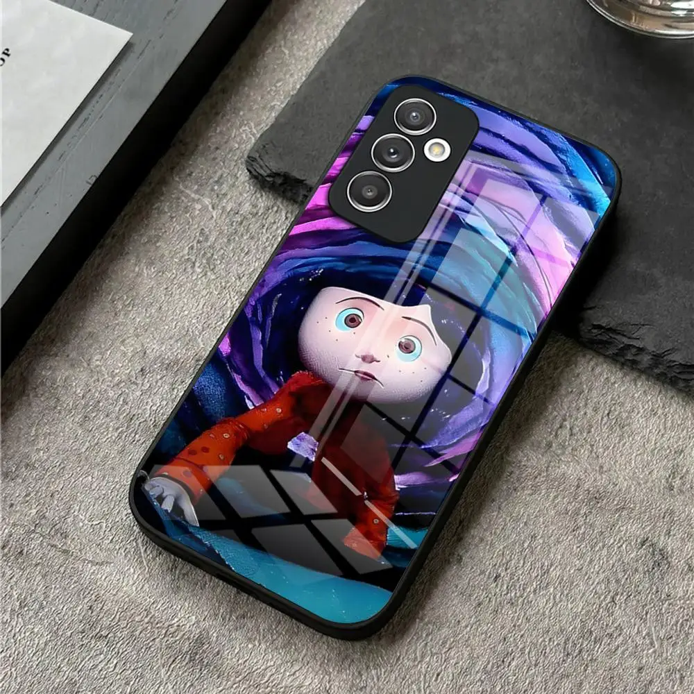 C-Coraline And The Magic Door Phone Case For S24 Ultra Samsung S23 Fe S22 S20 S21 Plus Galaxy A54 A34 A24 A53 A16 Glass Cover