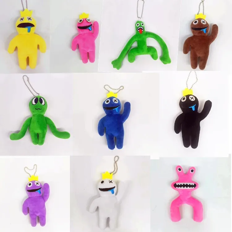 

2023 New Rainbow Friends Plush Toy Blue Keychains Doll Children Toys Anime Peluche Keyring Holder Car Bags Accessories