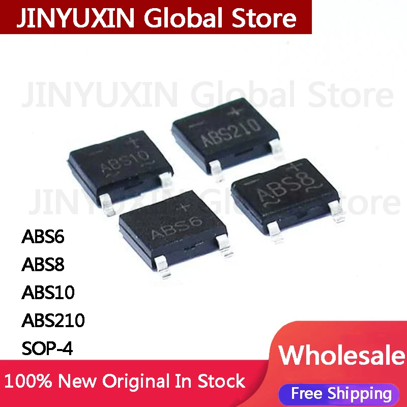 20 шт., новый выпрямительный мост ABS6, ABS8, ABS10, ABS210 SMT, SOP4, оптовая продажа