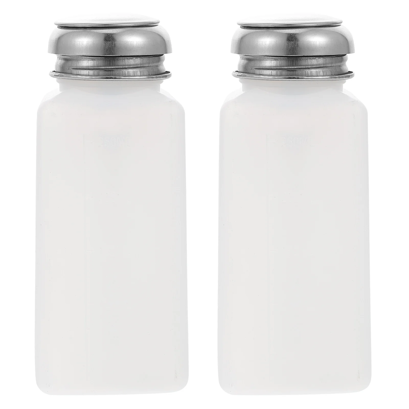 

2 Pcs Emulsion Remover Methanol Container Mouthwash Container Dispenser Bottle Containers Lids White Dispenser Portable