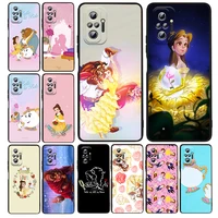 beauty and the beast love silicone cover for xiaomi redmi note 11e 11s 11 11t 10 10s 9 9t 9s 8 8t pro 5g 7 5 black phone case