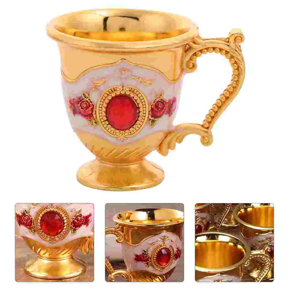

Goblet Cup Glasses Vintage Retro Whisky Style Cocktail Bourbon European Decor Alloy Champagne Tumbler Nordic Tankard Medieval