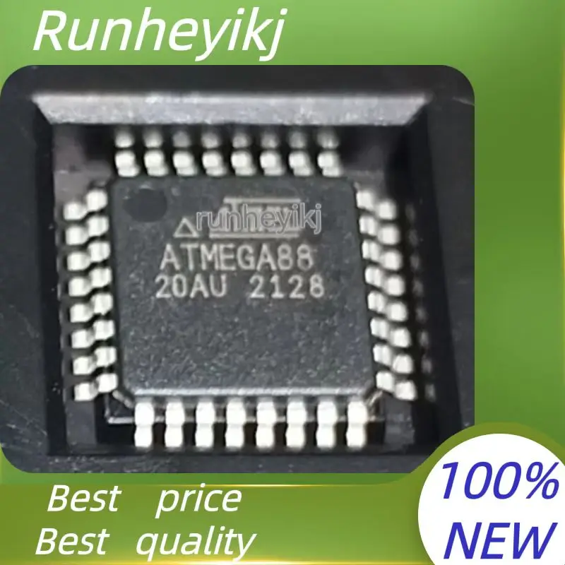 

5pcs 100% New Original ATMEGA88-20AU ATMEGA88 20AU QFP-32 ATMEGA IC MCU Chip TQFP-32 in Stock