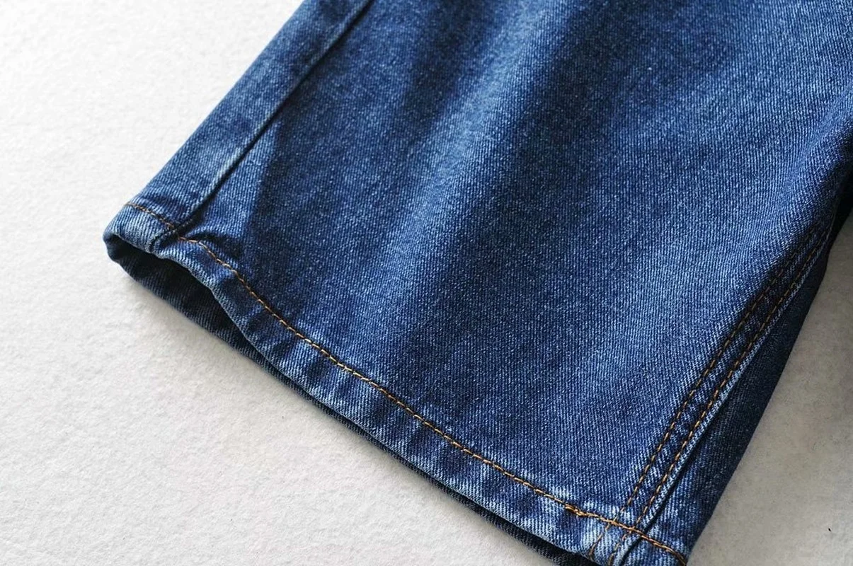 Women Vintage Cotton Pocket All-Match Bottoms Blue Short Jeans Harajuku Sexy High Waist Indie Streetwear Denim Woman Y2k Shorts