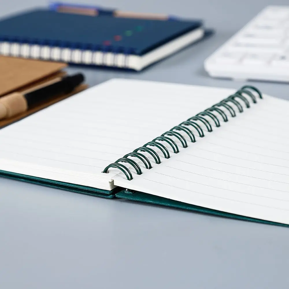 Спиральный блокнот в виде книжки с линией ручки для внутренних страниц цветные