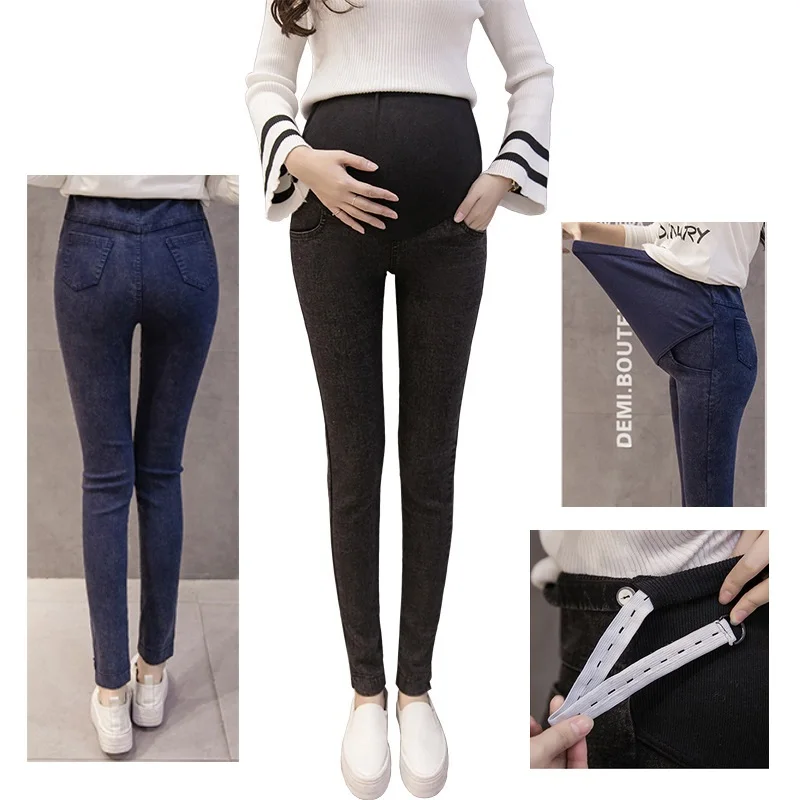 Denim Jeans Maternity Pants Mama Pregnant Women Clothes Nursing Pregnancy Leggings Trousers Gravidas Jeans Maternity Clothing enlarge