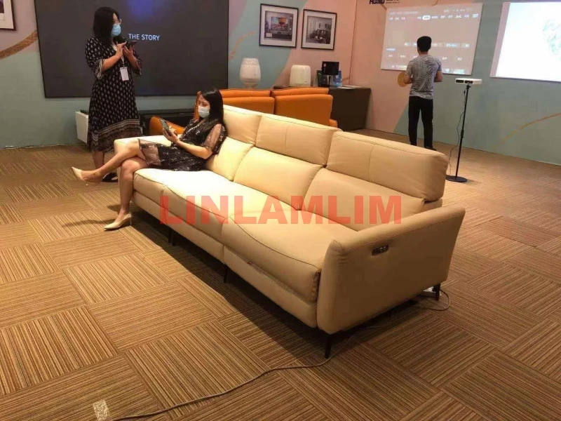 LINLAMLIM высококачественный диван из натуральной кожи cama двойное электрическое