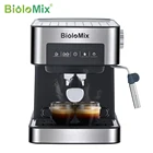 Кофеварка итальянского типа BioloMix 20 бар с функциями приготовление эспрессо, капучино, латте, мокко, насадка для вспенивания молока