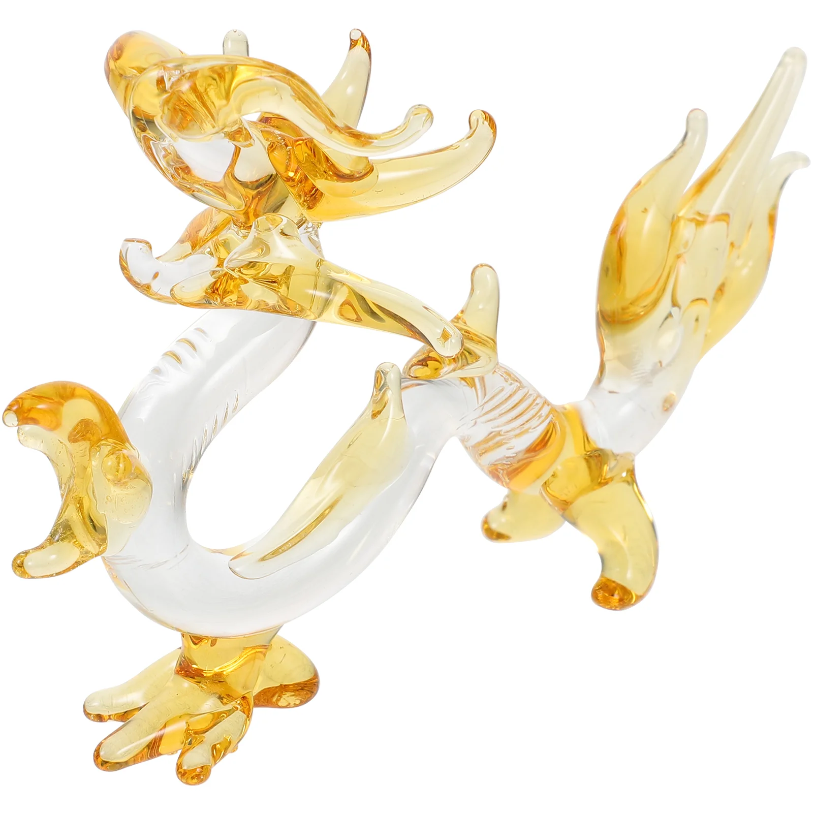 

Dragon Ornament Crystal Figure Figurine Desktop Animal Statue Delicate Sculpture Decoration Figurines Tabletop