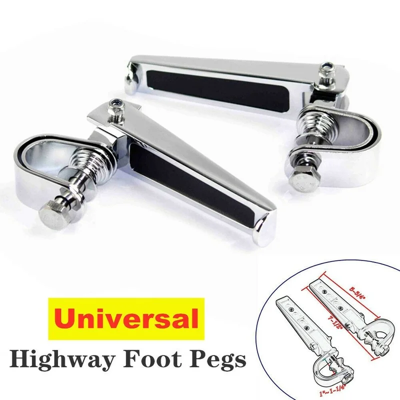 

1-1 1/4" Motorcycle Folding Engine Bumper Rod Crash Highway Bar Guard Foot Pegs