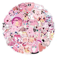 103050pcs pink style pokemon anime game stickers car motorcycle travel luggage guitar fridge laptop classic toy kawaii sticker