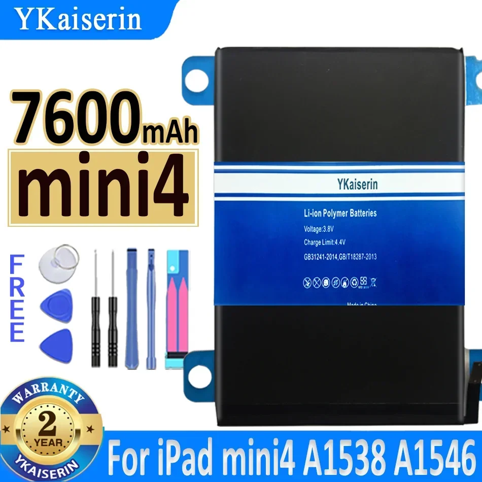 Литий-ионный аккумулятор для планшета Apple IPad Mini 4 Mini4 A1538 A1546 A1550 сменный большой