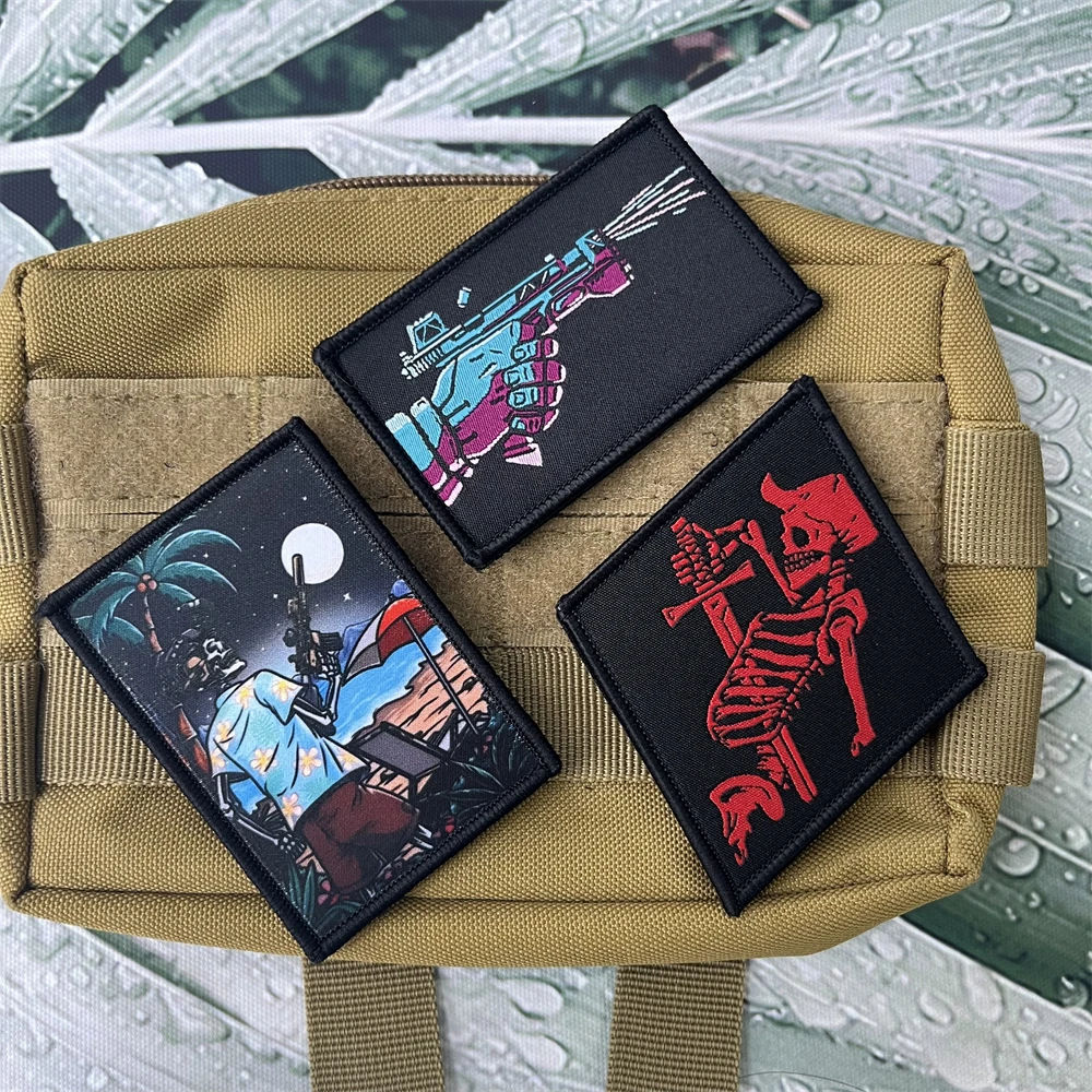 Нашивки с надписью Task Force Doomer Cyber Blaster TFD нашивки принтом тактические красные