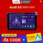 Junsun V1pro AI Voice 2din магнитола андроид for Audi A3 2003 - 2013 автомагнитола Аудио для авто GPS Track Carplay 2din dvd