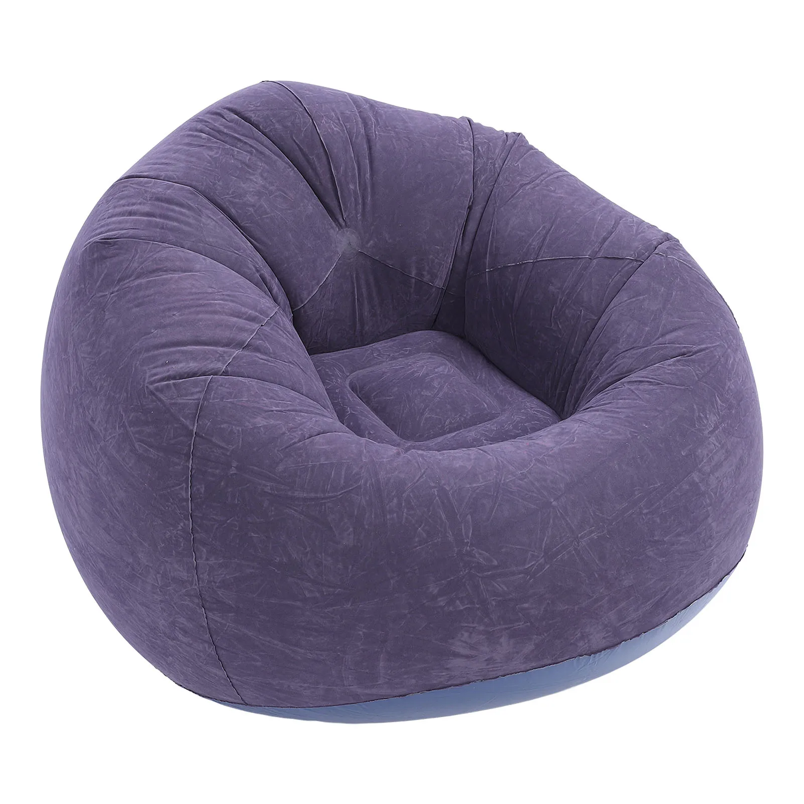 Надувное кресло для отдыха Флокирование ПВХ Портативный складной диван Blow Up