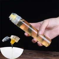 90ml oil syrup bottle pot dispenser honey squeeze bottle vinegar transparent non drip honey dispenser kitchen tool good quality