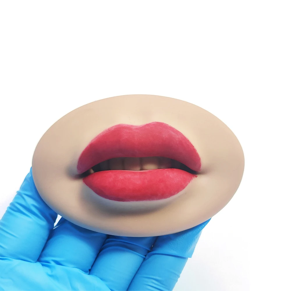 3D Lips Premium Soft Practice Silicone Skin For Permanent Makeup Artists Human Lip Blush Microblading PMU Training Accessories images - 6