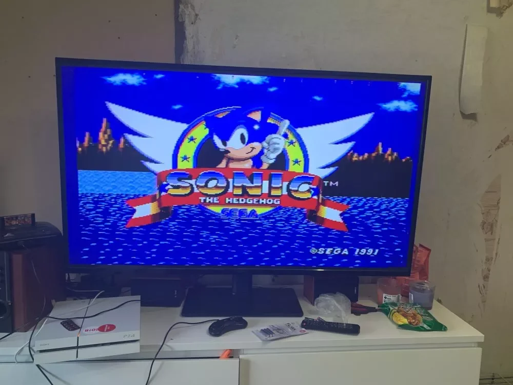 Прибытие черный цвет PAL версия ЕС разъем игровые консоли подходит для Sega MD2 2 ТВ