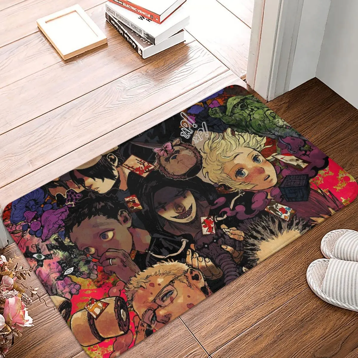 

Dorohedoro Cayman Ebisu Fujita Non-Slip Carpet Doormat Living Room Bathroom Mat Entrance Door Floor Rug