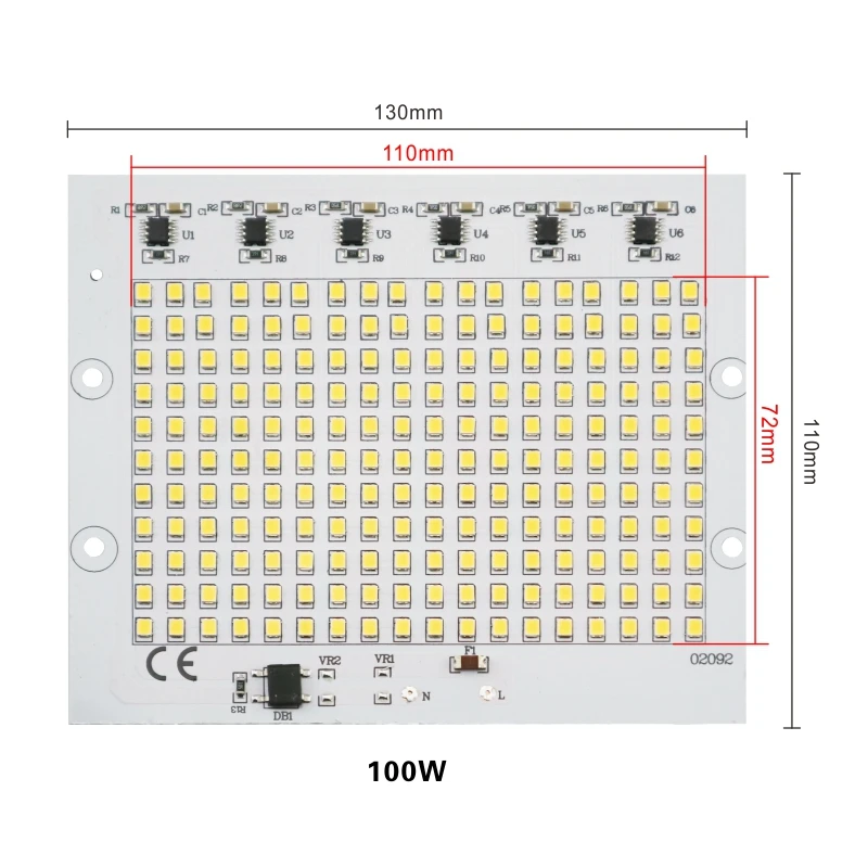 

LAN MU светодиодные чипы 220В SMD 2835 10-100Вт