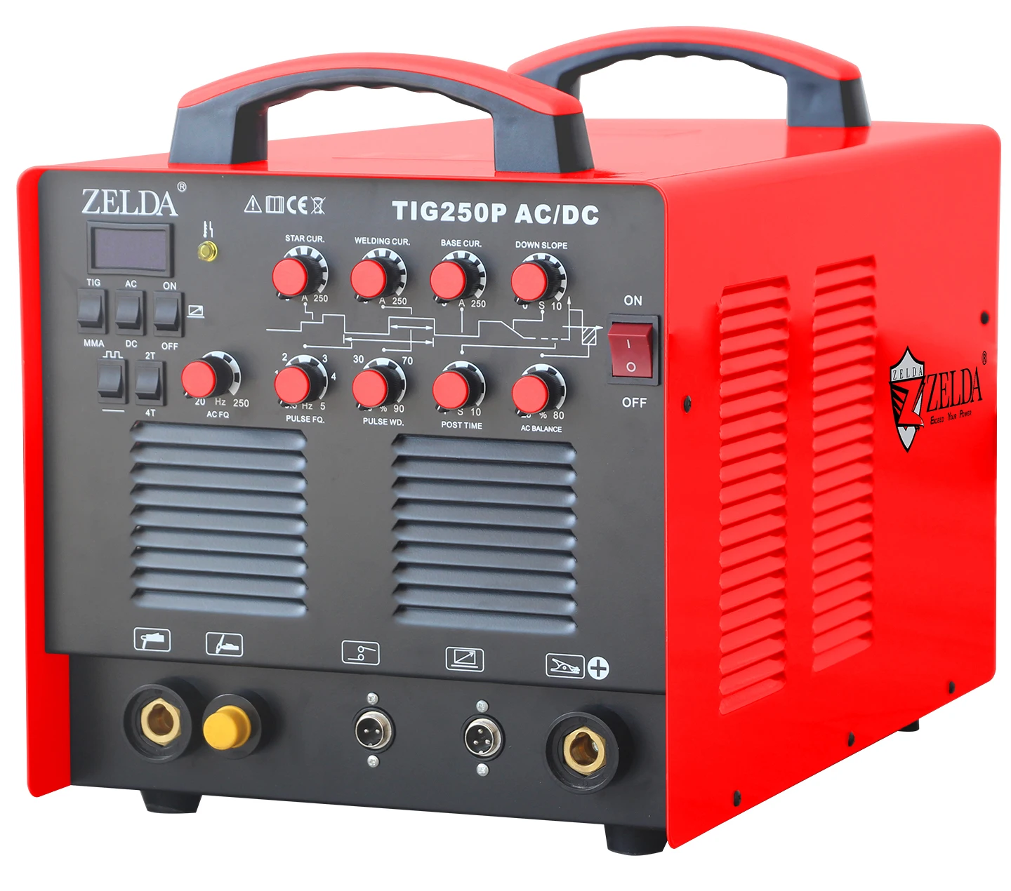 

HF ZELDA 250amp tig mma welding machine ac dc pulse tig welder