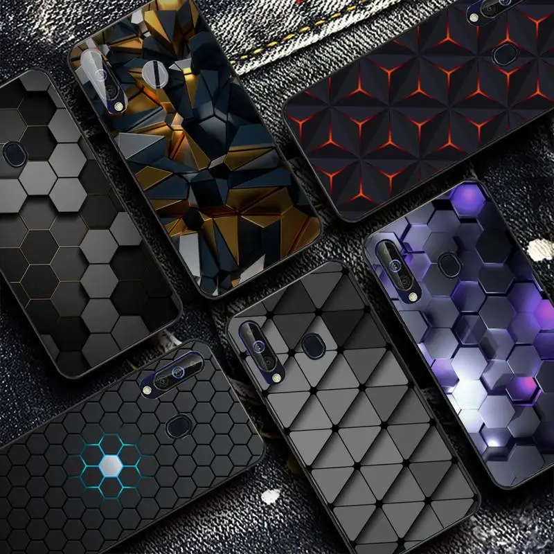 

Luxury Geometry Phone Case for Samsung A51 01 50 71 21S 70 31 40 30 10 20 S E 11 91 A7 A8 2018