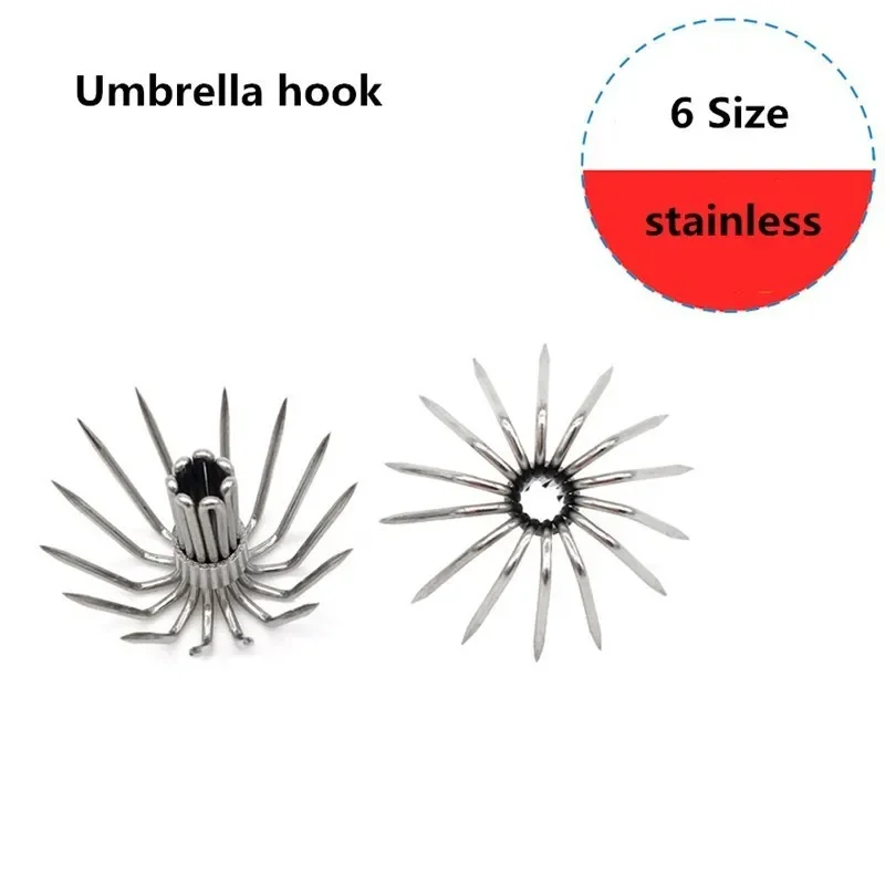 Зонт из нержавеющей стали рыболовный крючок кальмар осьминог каракатица