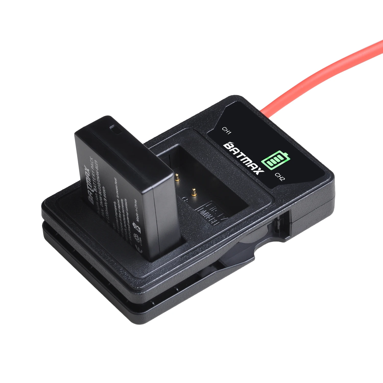 Аккумулятор для фотоаппарата Batmax DMW-BLG10 BLE9E BP-DC15 + двойное зарядное устройство USB со светодиодной подсветкой для Panasonic LUMIX GF5 GF6 GX7 LX100 GX80 GX85 (art.: 3a37e27085e) - 3a37e27085e