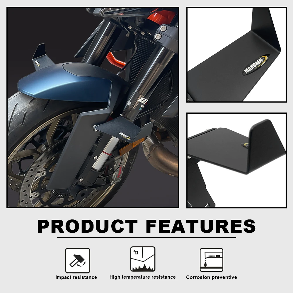 Фото Переднее фиксированное крыло мотоцикла, улучшенное aerodynamic fin для KTM 1290 SUPER DUKE R с 2018 по 2023 №2