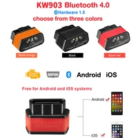 kw903 bluetooth 4 0 elm327 obd2 support iosandroid dual mode car fault detection and diagnosis suitable for all 12v vehicles