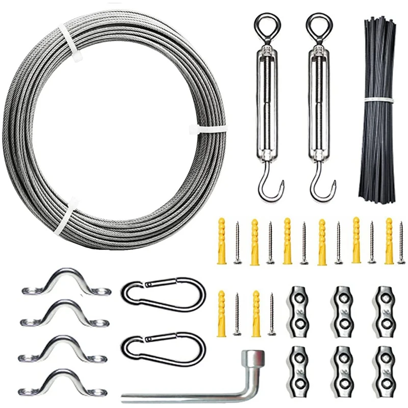 

304 Stainless Steel Wire Rope PVC Coated Cable Rope, Garden Wire Rope,Steel Cable Tensioning Wire,Wire Rope Tensioner