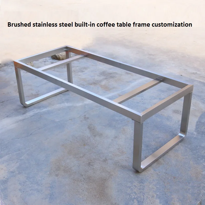 Stainless Steel Tea Table Legs Custom Built-In Desktop Shelf Legs Coffee Table Feet Low Table Legs Tea Table Frame Metal Support