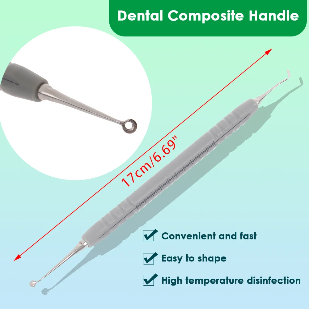 Dental Composite Optrasculpt Pad Assortment Kit Resin Tool Foam Mode 4/6mm Handle*1PCS OptraSculpt Foam Pad*60PCS