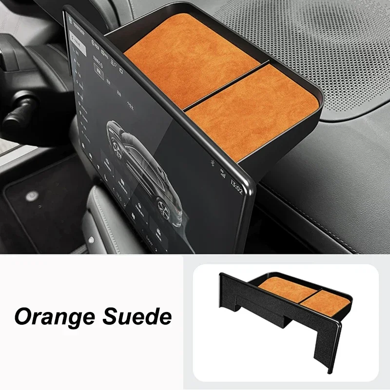 

Для Zeekr 001 007 2024 2025 центральная консоль экран задняя замшевая коробка для хранения аксессуары для модификации интерьера