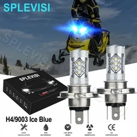 2pcs ice blue 80w led headlights for skidoo touring 1994 2020 backcountry 850 etec2018 2019 expedition2005 2019 tundra 1993 2019