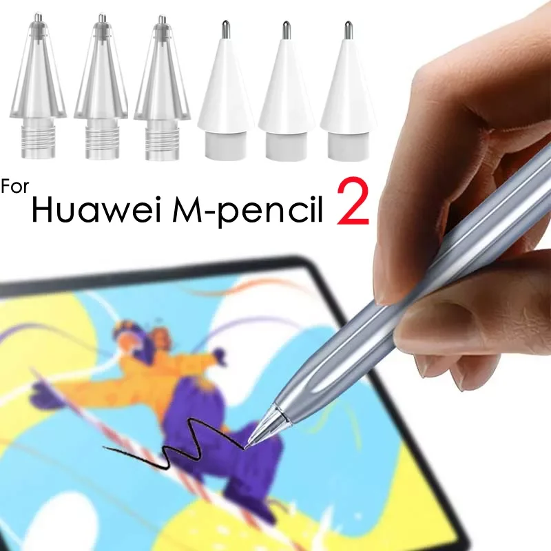 

Сменный наконечник карандаша для Huawei M-карандаш 2-й стилус сенсорный наконечник M-карандаш 2-го поколения никелированный наконечник из сплав...