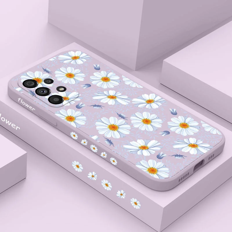 

Daisies Among Grass Case For Samsung A73 A53 A33 A24 A23 A13 A03 A03S A72 A52 A52S A32 A02S A02 A12 A71 A51 A22 A21S 4G 5G Cover