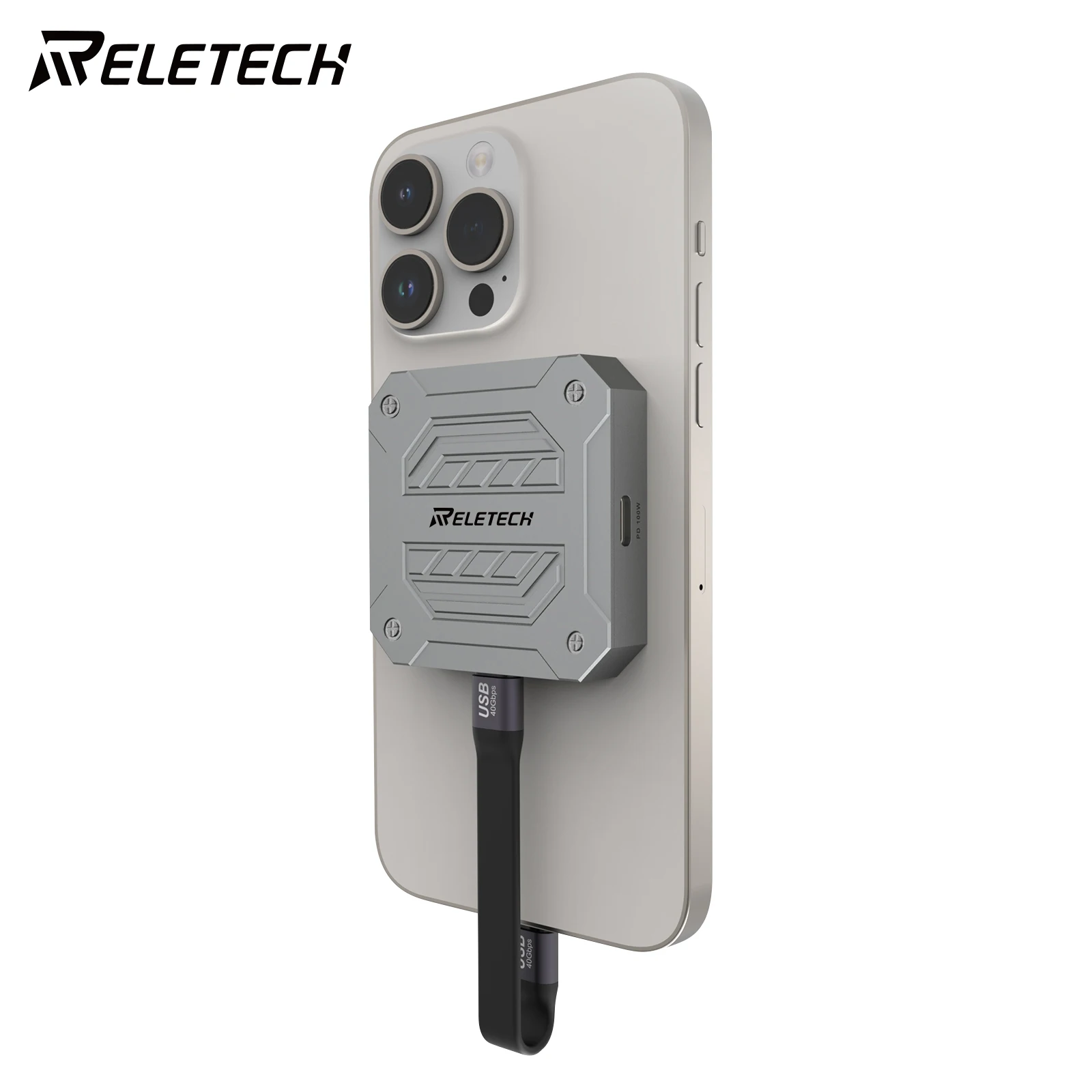 Портативный SSD Reletech Elite9 Pro 1 ТБ Магнитный Твердотельный Накопитель Сверхбыстрая