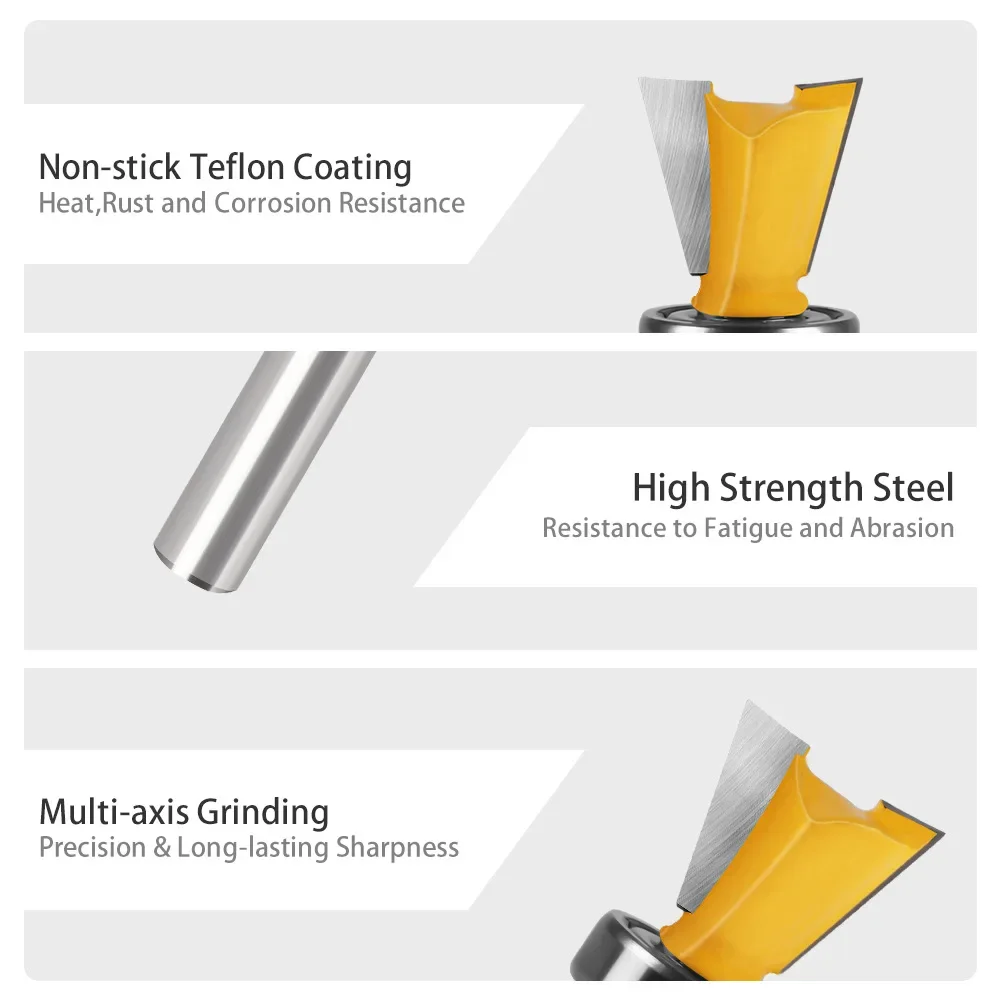 1 шт. 1/4 дюйма 6 мм фреза с хвостовиком твердосплавная Fresas Para Router Madera Tupia De Madeira