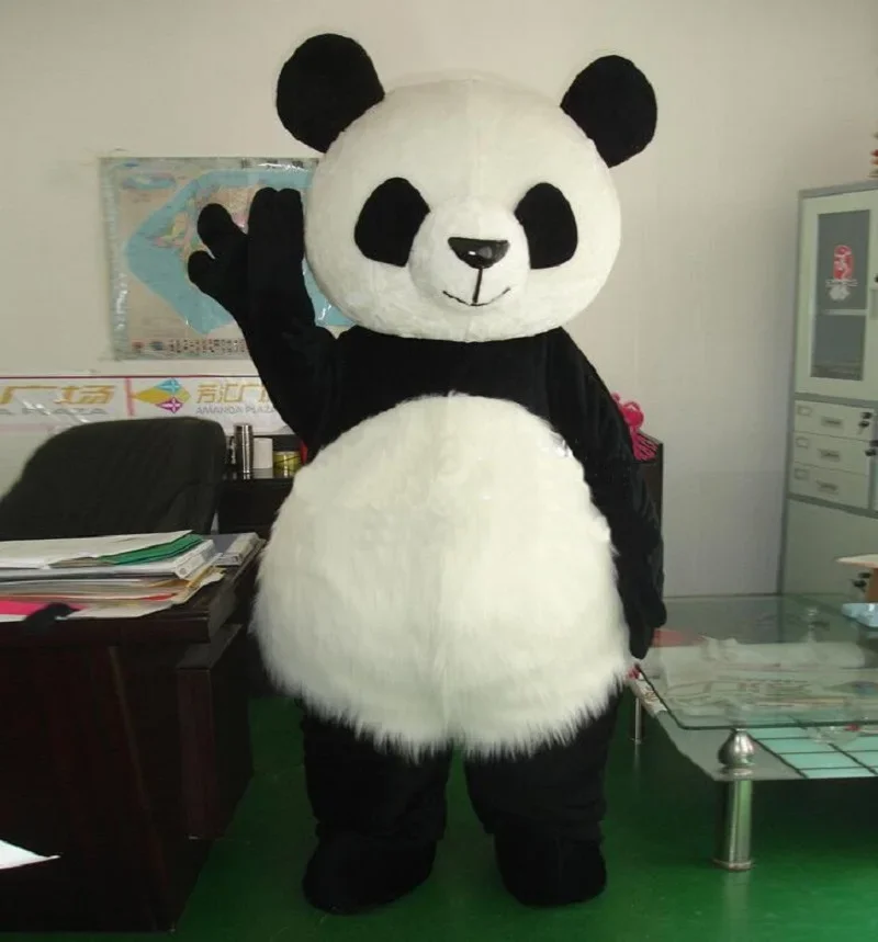 2025 симпатичный костюм панды талисман Милая панда Медведь Взрослый Аниме Косплей