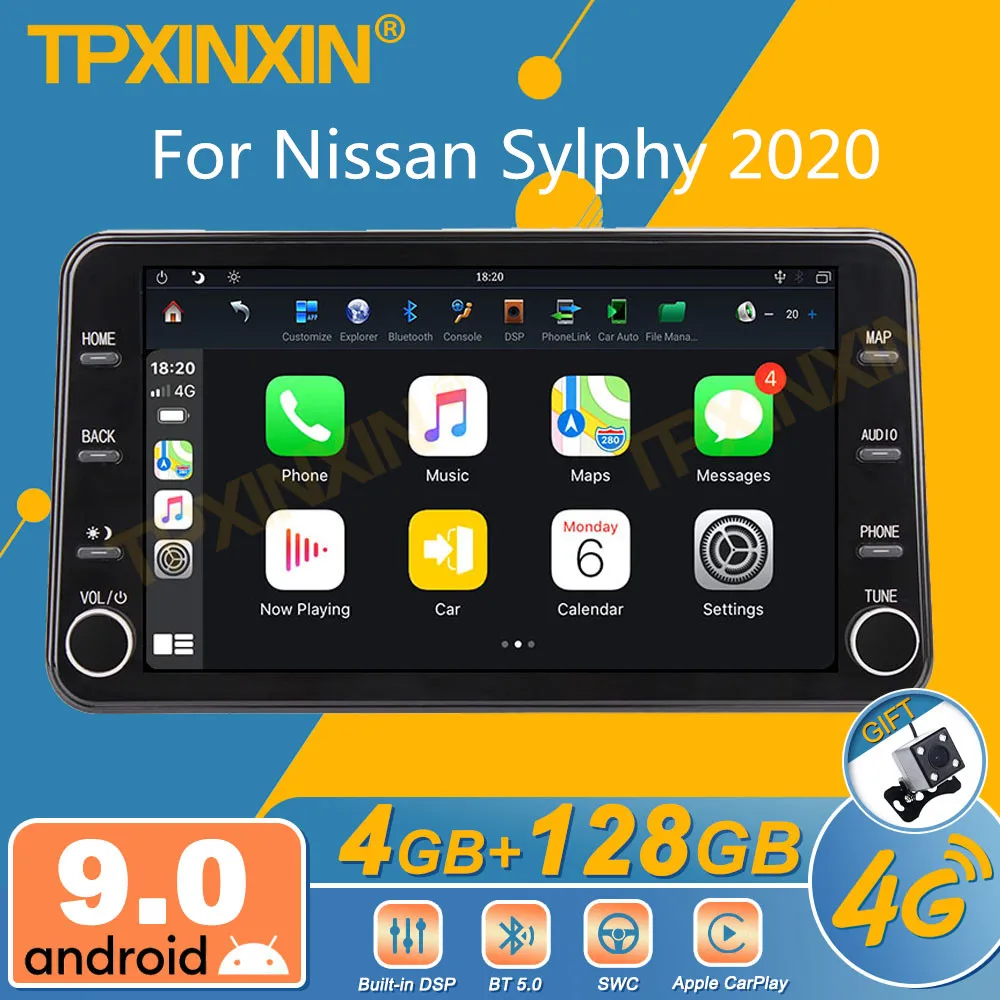 

For Nissan Sylphy 2020 Android Car Radio 2Din Stereo Receiver Autoradio Multimedia Player GPS Navi Head Unit Screen