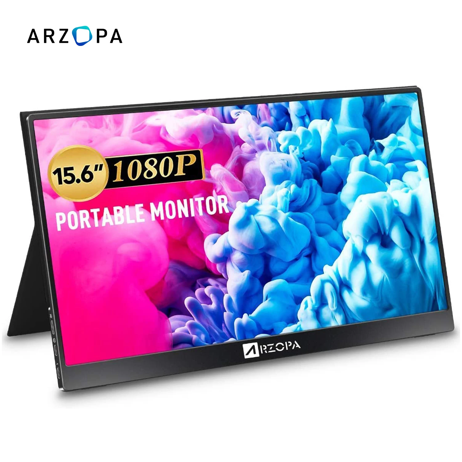 ARZOPA Mонитор Портативный 15 6 дюймов 1080P мини монитор HDMI USB C HDR IPS для MAC PS5 |