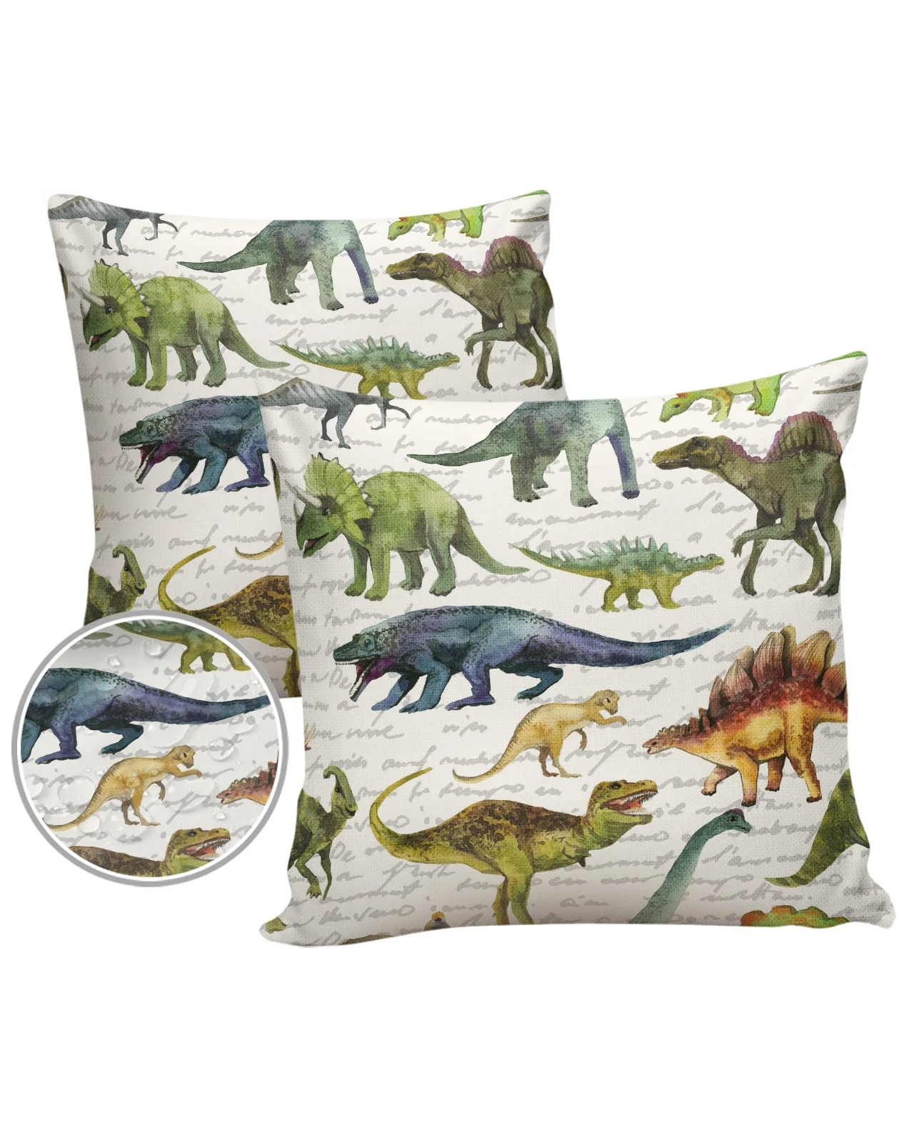 2/4 шт. Набор наволочек динозавр животные красочный текст Роскошная наволочка