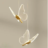 butterfly hanging chandelier pendant modern bedroom light crystal chandeliers drop pendant lamp indoor lighting minimalist decor