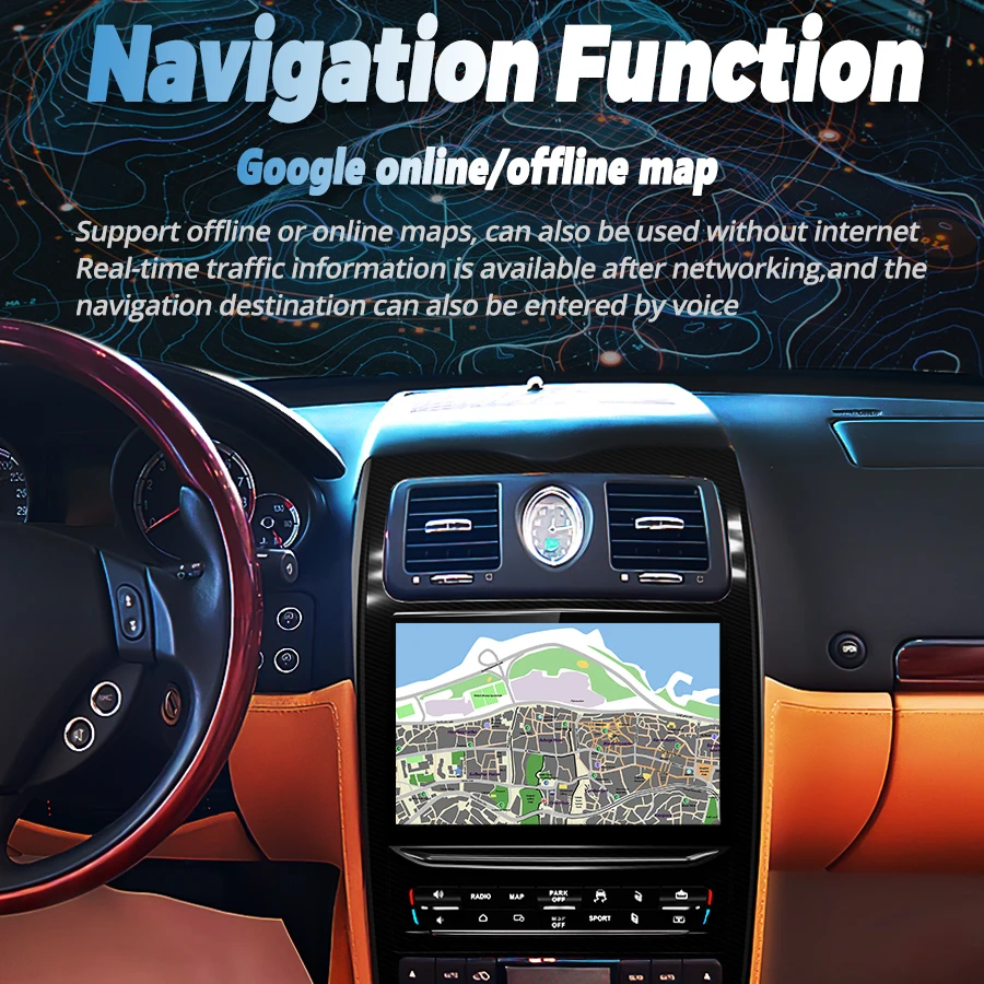 10 26 &quot Qualcomm для Maserati Quattroporte 2004-2012 Android 13 автомобильный радиоприемник