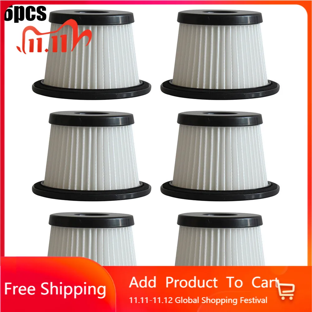 

6 шт., сменные фильтры для пылесоса Moosoo K24