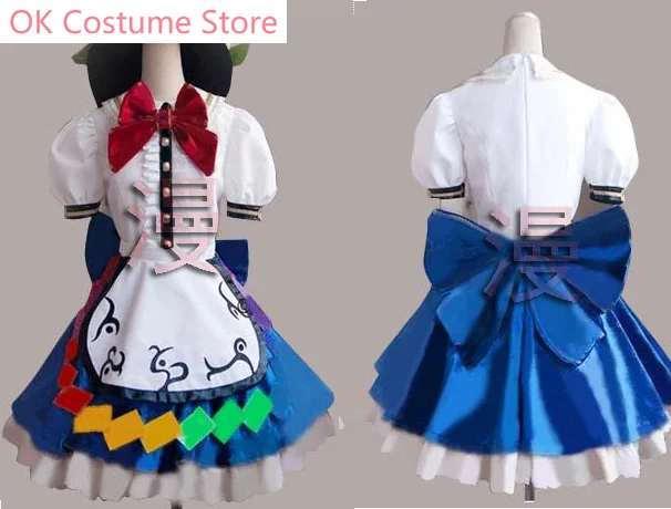 Фото Touhou Project Hinanawi Tenshi платье косплей костюм Cos игра аниме вечерние униформа Хэллоуин играть ролевая одежда одежда №1