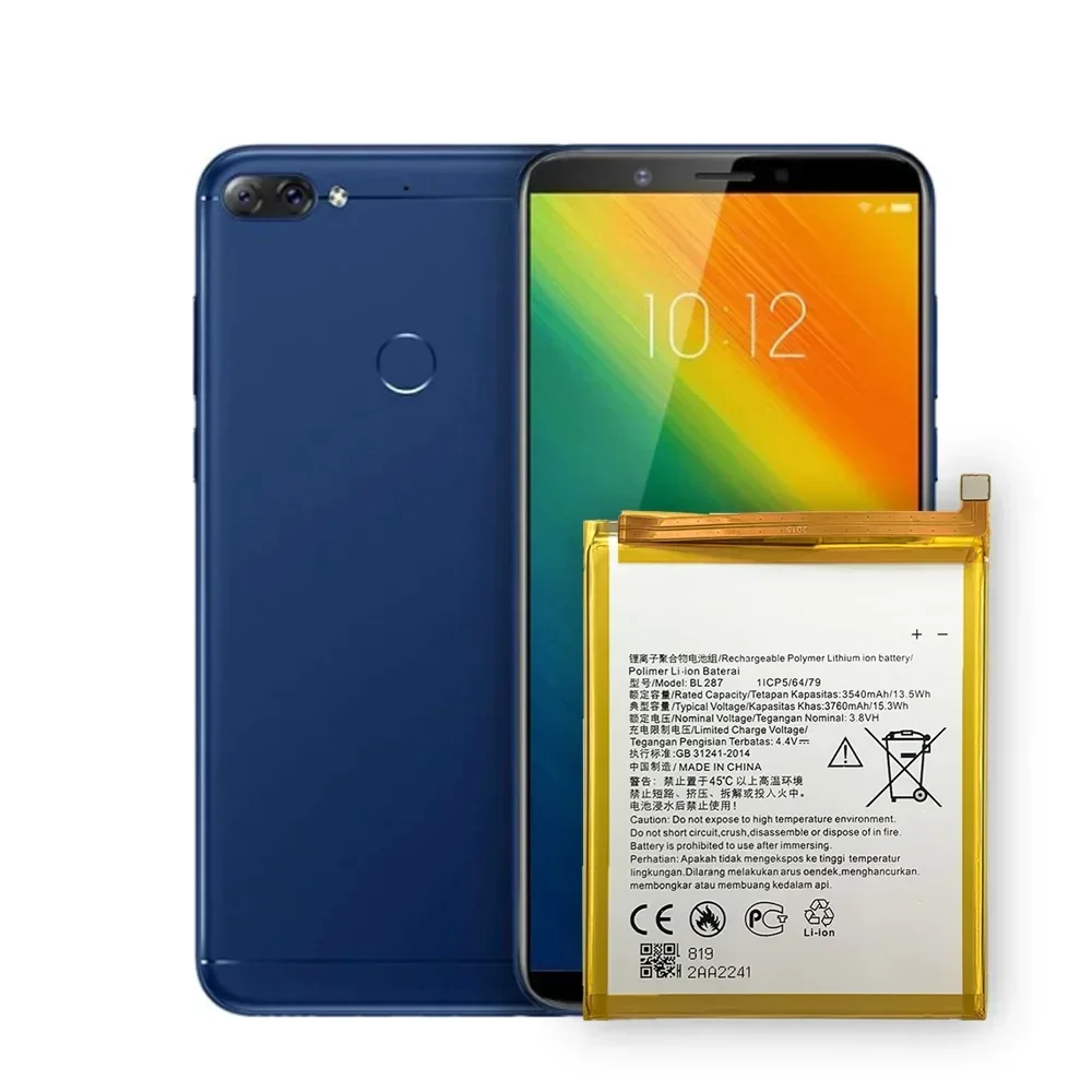 Высококачественная сменная батарея для Lenovo K5 Note L38012 BL287 новые встроенные