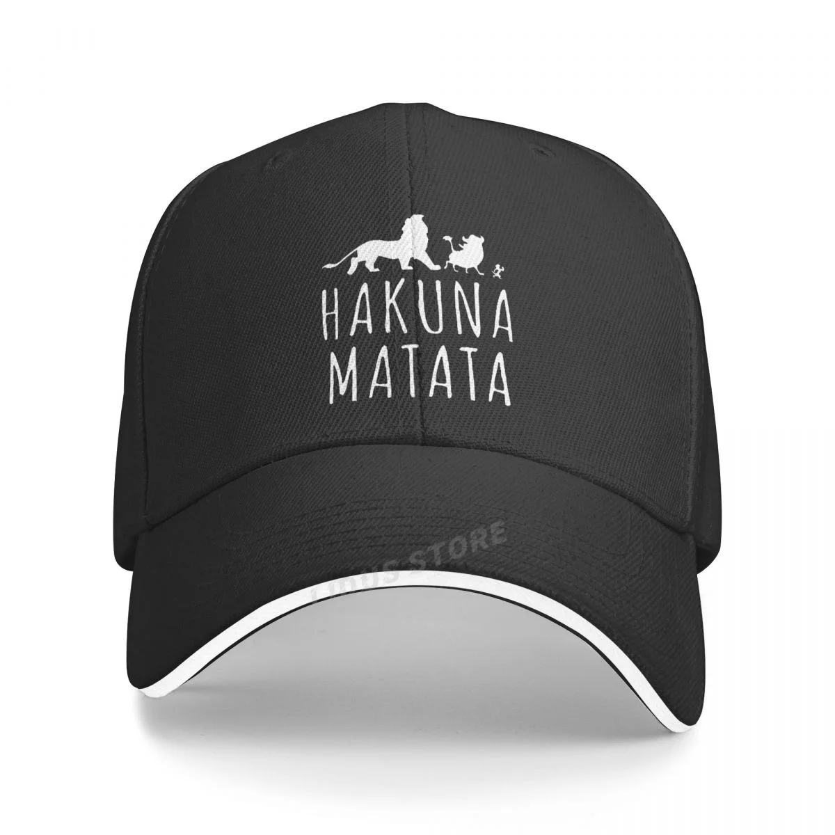 Summer Women Fashion Hakuna Matata Letter Print Baseball Cap Cartoon Anime The Lion King Hats Adjustable Unisex Snapback Hats
